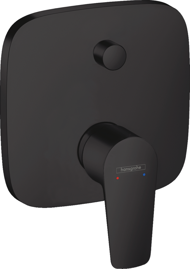 Hansgrohe Talis E Single Lever Manual Bath Mixer For Concealed Installation - Matt Black - 71745670