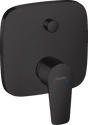 Hansgrohe Talis E Single Lever Manual Bath Mixer For Concealed Installation - Matt Black - 71745670