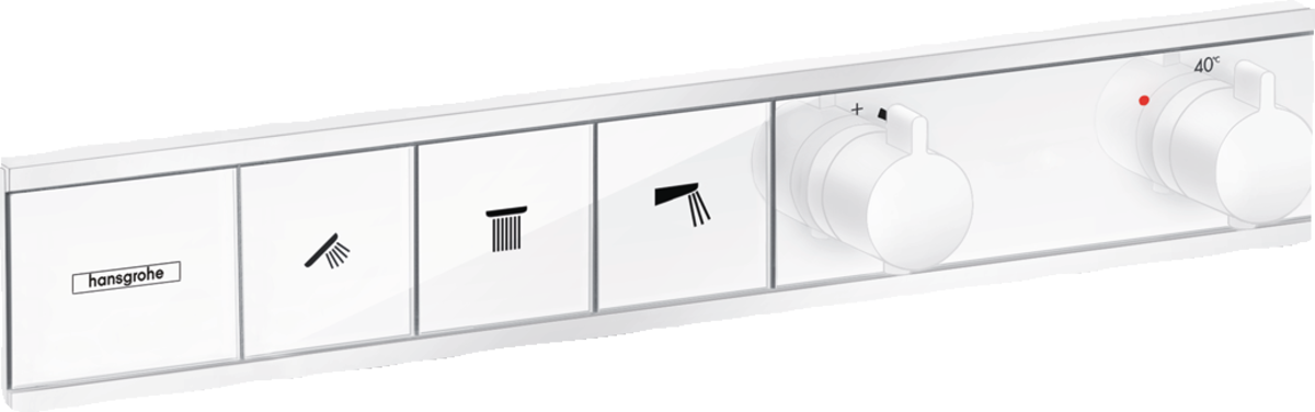 Hansgrohe Rainselect Thermostat For Concealed Installation For 3 Functions - Matt White - 15381700