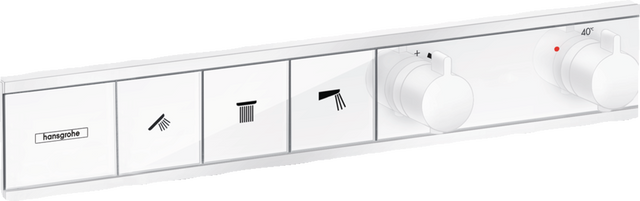 Hansgrohe Rainselect Thermostat For Concealed Installation For 3 Functions - Matt White - 15381700