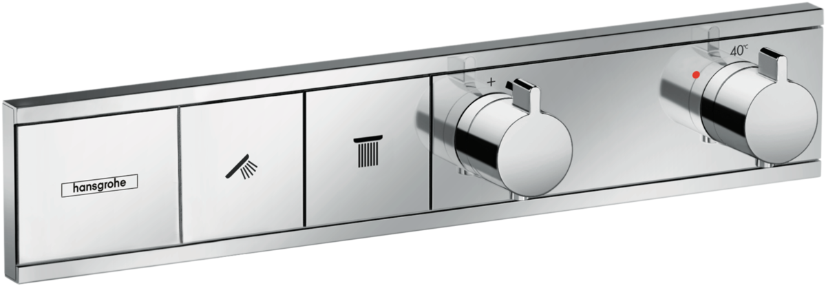 Hansgrohe RainSelect Thermostat For Concealed Installation For 2 Functions - Chrome - 15380000