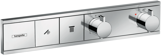 Hansgrohe RainSelect Thermostat For Concealed Installation For 2 Functions - Chrome - 15380000