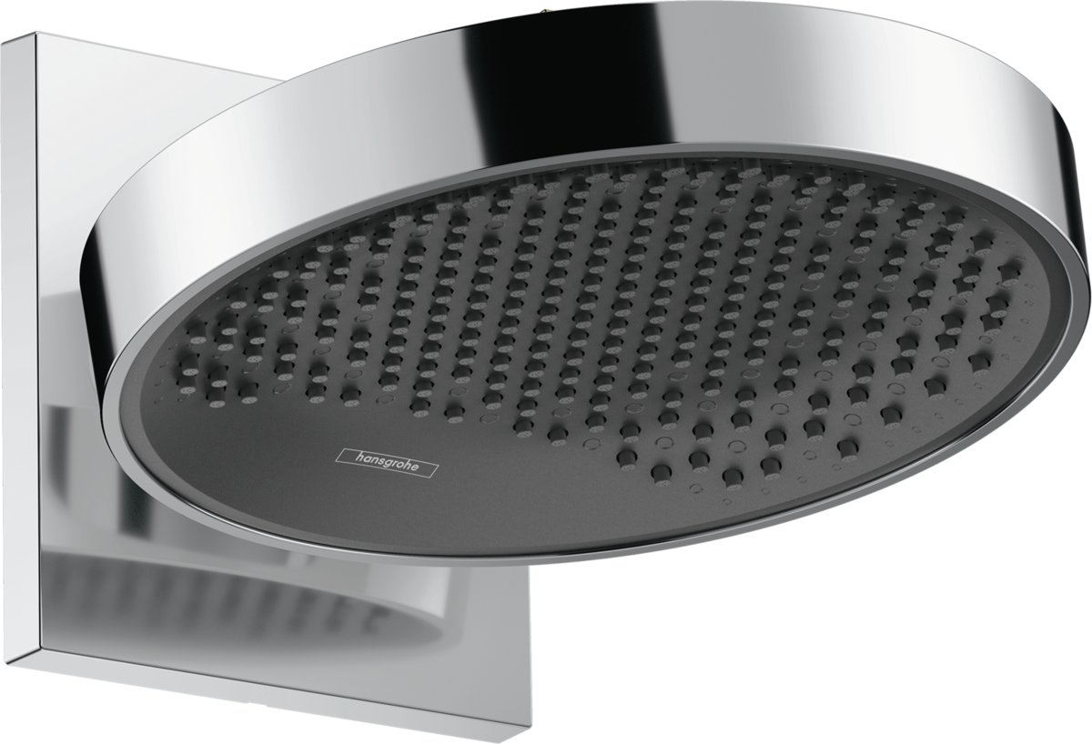 Hansgrohe Rainfinity Overhead Shower 250 1jet EcoSmart 9 L/min With Wall Connector - Chrome - 26227000