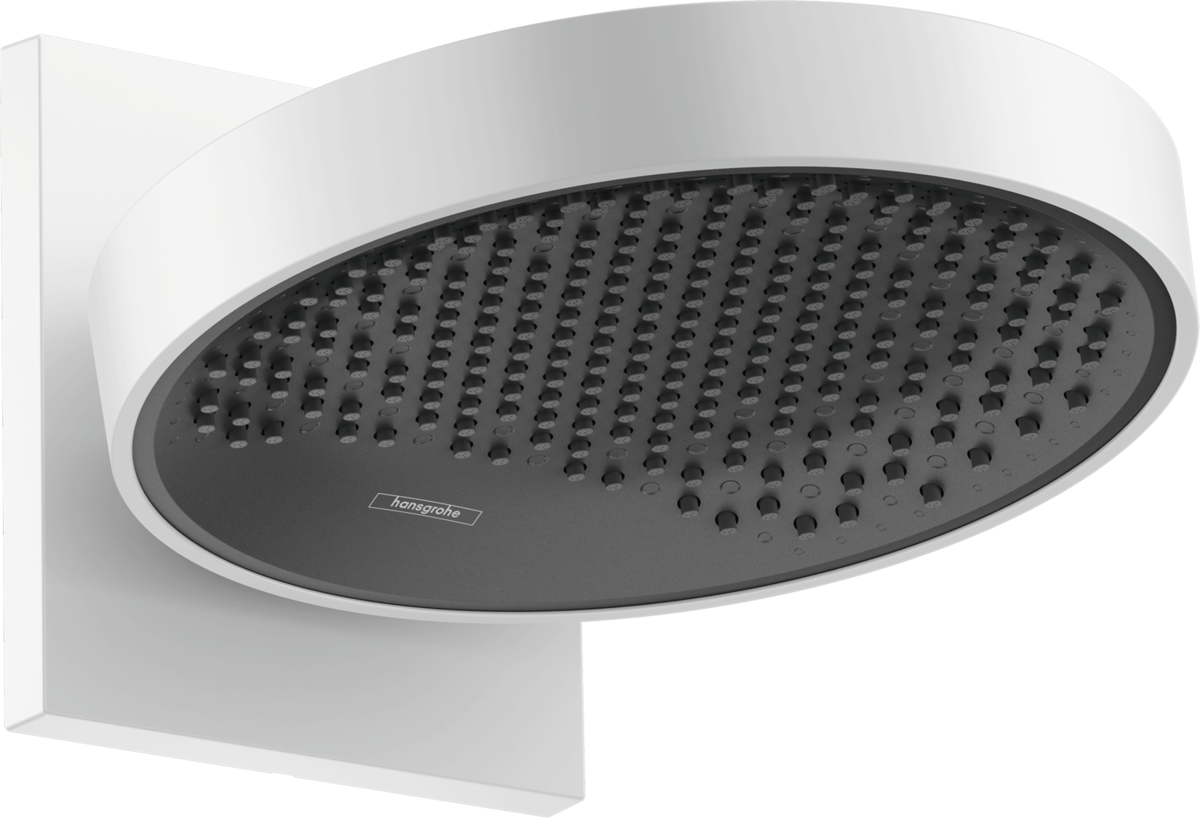 Hansgrohe Rainfinity Overhead Shower 250 1jet EcoSmart 9 L/min With Wall Connector - Matt White - 26227700