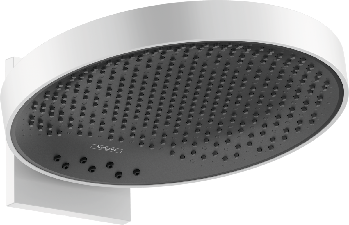 Hansgrohe Rainfinity Overhead Shower 360 3jet With Wall Connector - Matt White - 26234700