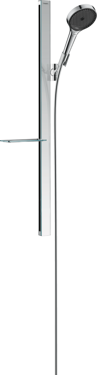 Hansgrohe Rainfinity Shower Set 130 3jet Ecosmart 9 L/min with Shower Bar 90 Cm And Soap Dish - Chrome - 27672000