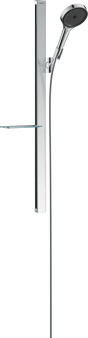 Hansgrohe Rainfinity Shower Set 130 3jet Ecosmart 9 L/min with Shower Bar 90 Cm And Soap Dish - Chrome - 27672000