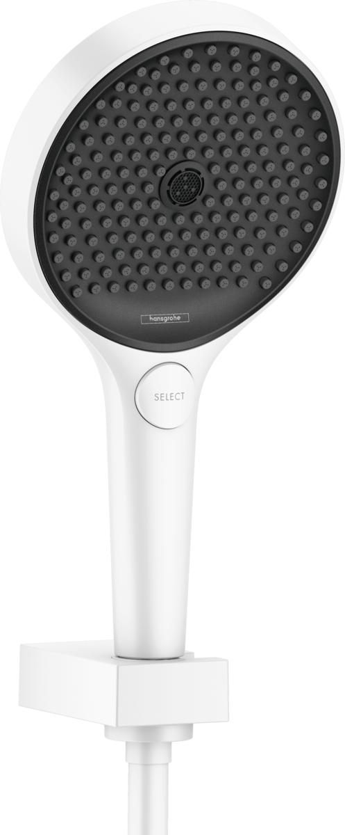 Hansgrohe Rainfinity Shower Holder Set 130 3jet With Shower Hose 1250mm - Matt White - 26852700