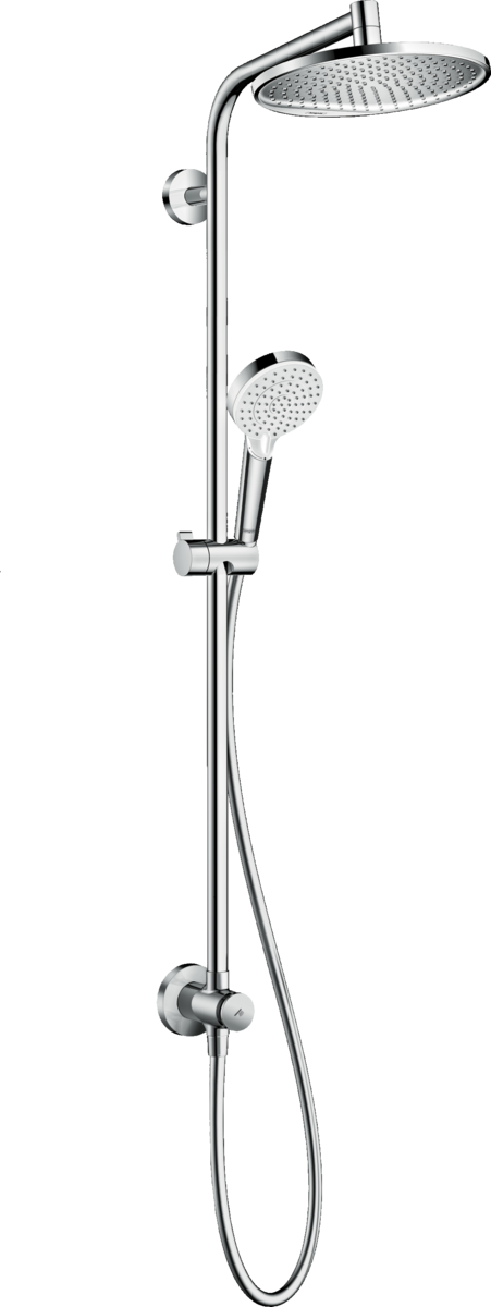 Hansgrohe Crometta S Showerpipe 240 1jet Ecosmart Reno Gp - Chrome - 27795000