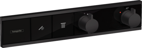 Hansgrohe RainSelect Thermostat For Concealed Installation For 2 Functions - Matt Black - 15380670