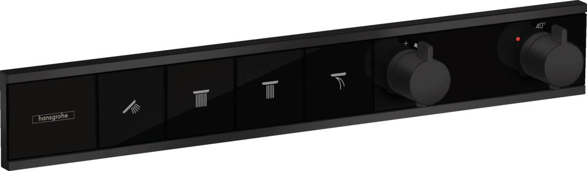 Hansgrohe Rainselect Thermostat For Concealed Installation For 4 Functions - Matt Black - 15382670