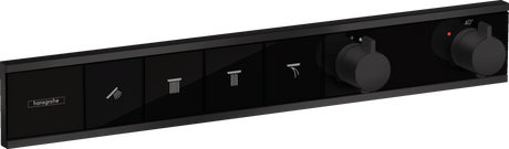 Hansgrohe Rainselect Thermostat For Concealed Installation For 4 Functions - Matt Black - 15382670
