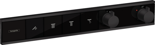 Hansgrohe Rainselect Thermostat For Concealed Installation For 4 Functions - Matt Black - 15382670