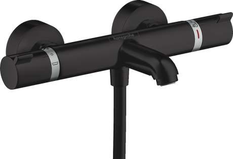 Hansgrohe Ecostat Thermostatic Bath Mixer Comfort For Exposed Installation - Matt Black - 13114670