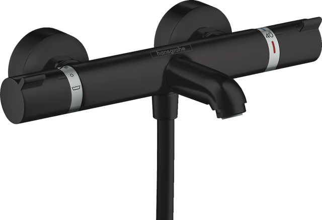 Hansgrohe Ecostat Thermostatic Bath Mixer Comfort For Exposed Installation - Matt Black - 13114670