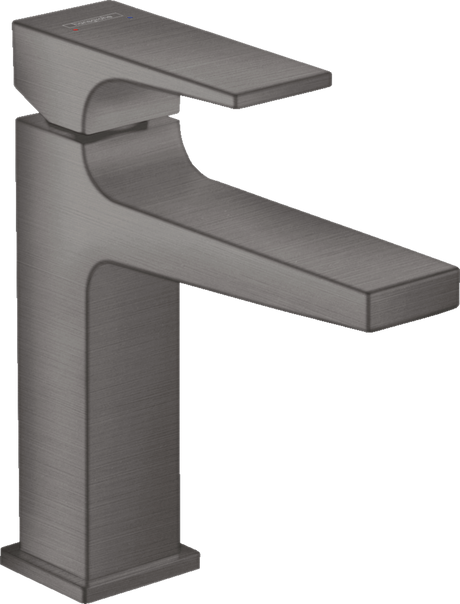 Hansgrohe Metropol Single Lever Basin Mixer 110 with Lever Handle and Push-open Waste - Brushed Black Chrome - 32507340