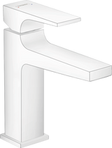 Hansgrohe Metropol Single Lever Basin Mixer 110 with Lever Handle and Push-open Waste - Matt White - 32507700