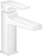Hansgrohe Metropol Single Lever Basin Mixer 110 with Lever Handle and Push-open Waste - Matt White - 32507700