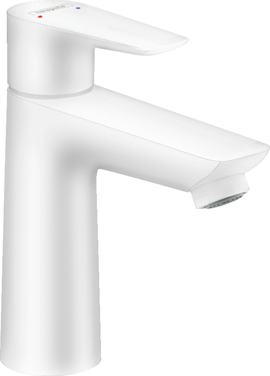 Hansgrohe Talis E Single Lever Basin Mixer 110 Without Waste - Matt White - 71712700