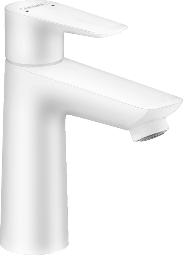 Hansgrohe Talis E Single Lever Basin Mixer 110 Without Waste - Matt White - 71712700