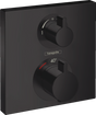 Hansgrohe Ecostat Square Thermostatic Mixer For Concealed Installation For 2 Outlets - Matt Black - 15714670