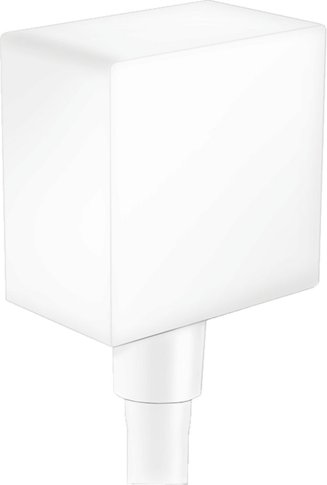 Hansgrohe Fixfit Wall Outlet Square - Matt White - 25036700