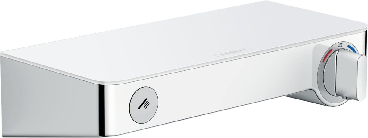 Hansgrohe ShowerTablet Select Thermostatic Shower Mixer 300 For Exposed Installation - White/Chrome - 13171400