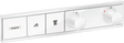 Hansgrohe RainSelect Thermostat For Concealed Installation For 2 Functions - Matt White - 15380700