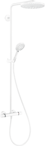Hansgrohe Raindance Select S Showerpipe 240 1jet Powderrain With Thermostatic Shower Mixer - Matt White - 27633700