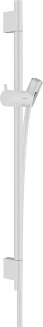 Hansgrohe Unica Shower Rail S Puro 650mm with Isiflex Shower Hose 1600mm - Matt White - 28632700