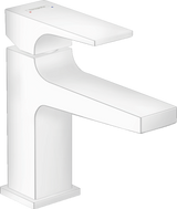 Hansgrohe Metropol Single Lever Basin Mixer 100 with Lever Handle For Cloakroom Basins with Push-open Waste - Matt White - 32500700