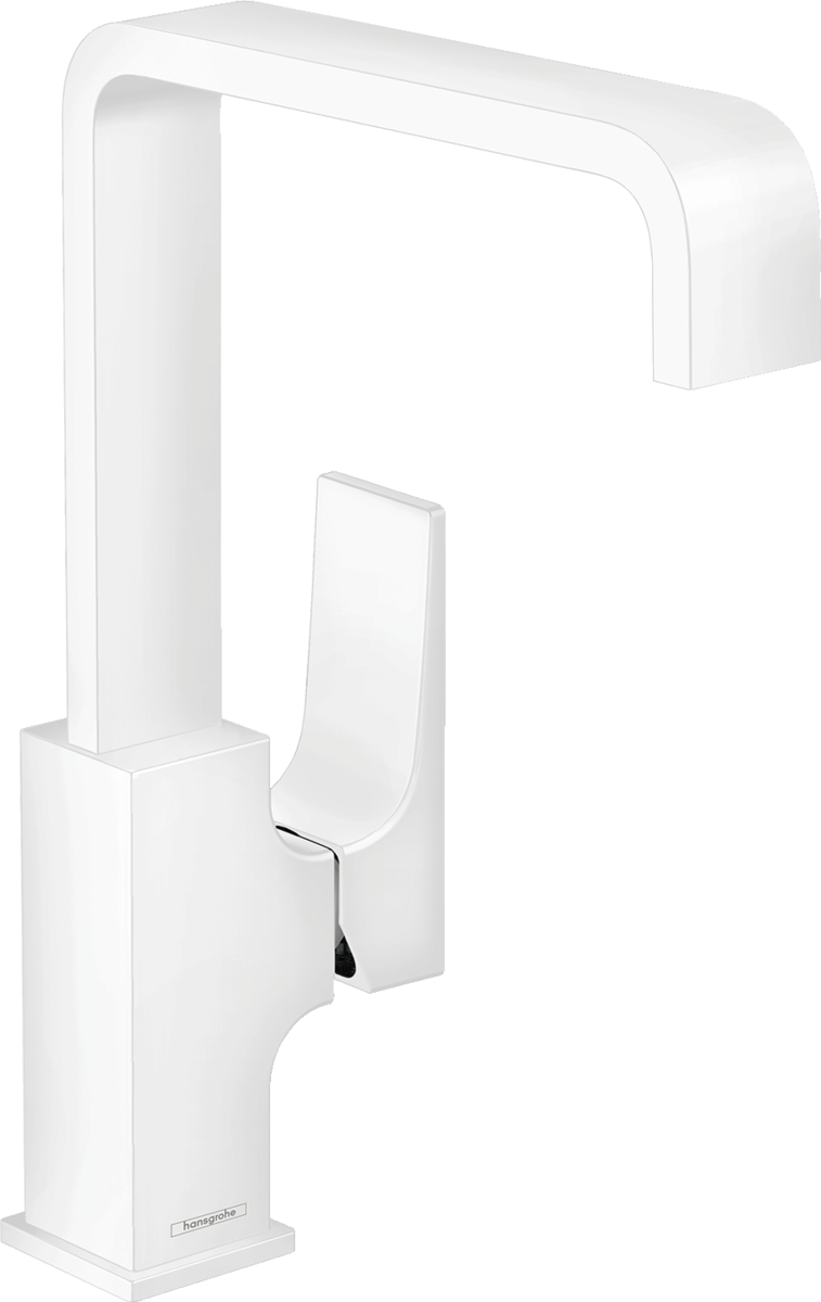 Hansgrohe Metropol Single Lever Basin Mixer 230 with Lever Handle And Push-open Waste - Matt White - 32511700