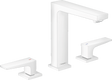 Hansgrohe Metropol 3-hole Basin Mixer 160 with Lever Handles and Push-open Waste - Matt White - 32515700