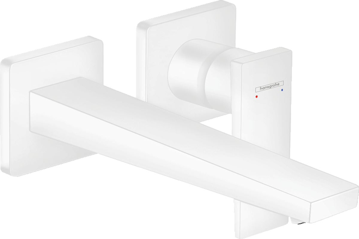 Hansgrohe Metropol Single Lever Basin Mixer with Lever Handle For Concealed Installation with Spout 225mm - Matt White - 32526700