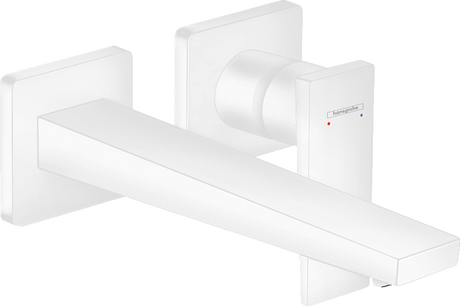 Hansgrohe Metropol Single Lever Basin Mixer with Lever Handle For Concealed Installation with Spout 225mm - Matt White - 32526700