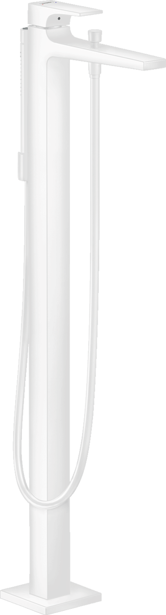 Hansgrohe Metropol Single Lever Bath Mixer Floor Standing with Lever Handle - Matt White - 32532700