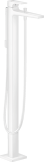 Hansgrohe Metropol Single Lever Bath Mixer Floor Standing with Lever Handle - Matt White - 32532700