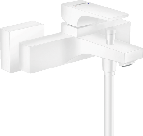 Hansgrohe Metropol Single Lever Manual Bath Mixer For Exposed Installation With Lever Handle - Matt White - 32540700