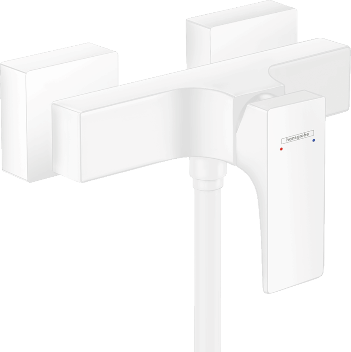 Hansgrohe Metropol Single Lever Manual Shower Mixer For Exposed Installation With Lever Handle - Matt White - 32560700