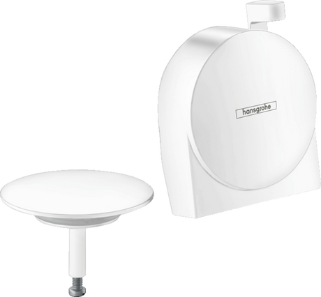 Hansgrohe Exafill S Finish Set Bath Filler Waste And Overflow Set - Matt White - 58117700
