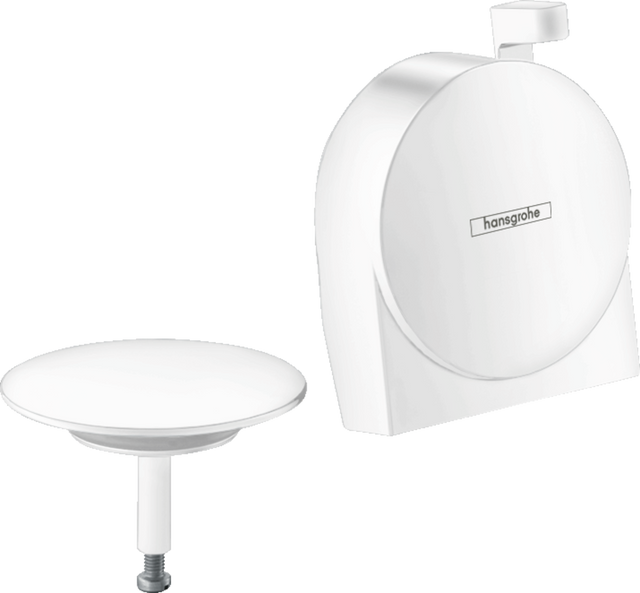 Hansgrohe Exafill S Finish Set Bath Filler Waste And Overflow Set - Matt White - 58117700