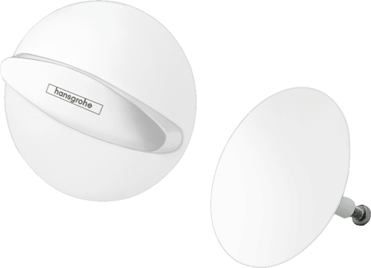 Hansgrohe Flexaplus Finish Set Waste And Overflow Set - Matt White - 58185700