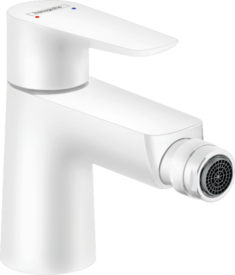 Hansgrohe Talis E Single Lever Bidet Mixer With Pop-Up Waste - Matt White - 71720700