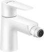 Hansgrohe Talis E Single Lever Bidet Mixer With Pop-Up Waste - Matt White - 71720700