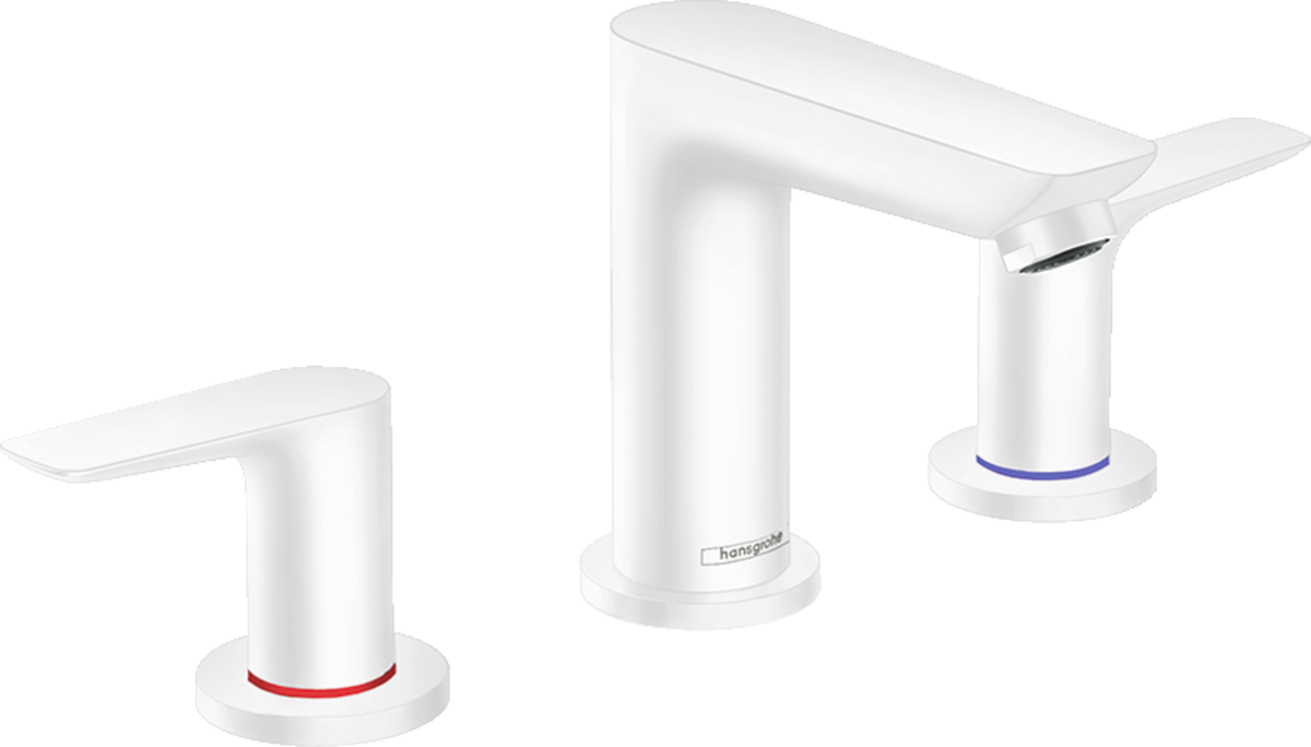 Hansgrohe Talis E 3-hole Basin Mixer With Pop-up Waste - Matt White - 71733700