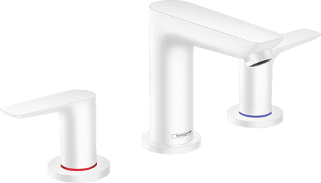 Hansgrohe Talis E 3-hole Basin Mixer With Pop-up Waste - Matt White - 71733700