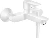 Hansgrohe Talis E Single Lever Manual Bath Mixer For Exposed Installation - Matt White - 71740700