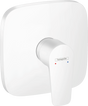 Hansgrohe Talis E Single Lever Manual Shower Mixer Soft Cube For Concealed Installation - Matt White - 71765700