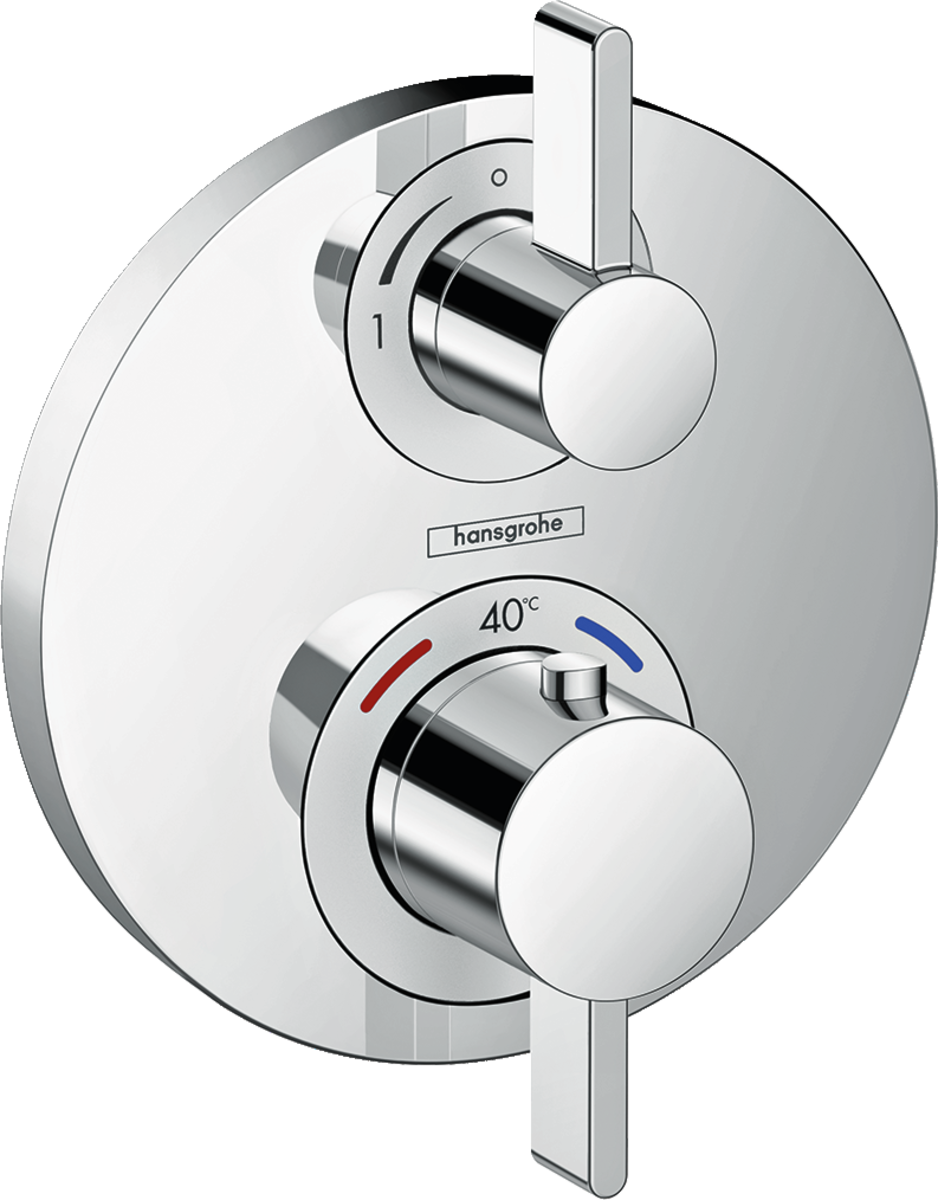 Hansgrohe Ecostat S Thermostatic Mixer For Concealed Installation For 2 Outlets - Chrome - 15790000