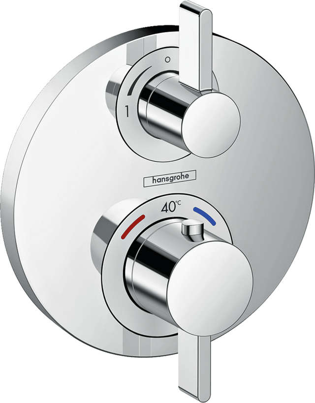 Hansgrohe Ecostat S Thermostatic Mixer For Concealed Installation For 2 Outlets - Chrome - 15790000